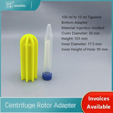 Centrifuge Rotor Adapter 100 mL to 15 mL/50 mL Pointed-Bottom Centrifuge Tubes, Outer Diameter 38