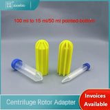 Centrifuge Rotor Adapter 100 mL to 15 mL/50 mL Pointed-Bottom Centrifuge Tubes, Outer Diameter 38