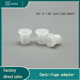 Centrifuge 15ml20ml cannula converter 1.5/5ml, plastic stainless steel cannula adapter centrifuge tube converter