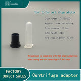 Centrifuge 15ml20ml cannula converter 1.5/5ml, plastic stainless steel cannula adapter centrifuge tube converter