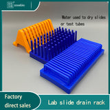 Glass Slide Drain Rack Electrophoresis Gel Glass Plate Drying Holder Biological Pathology Microscope Bio Slice Slot Holder