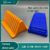 Glass Slide Drain Rack Electrophoresis Gel Glass Plate Drying Holder Biological Pathology Microscope Bio Slice Slot Holder
