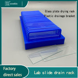 Glass Slide Drain Rack Electrophoresis Gel Glass Plate Drying Holder Biological Pathology Microscope Bio Slice Slot Holder