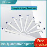 Laboratory single-channel quantitative mini pipette, 10/20/25/50/75/100/200/300ul pipette gun