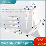 Single-channel adjustable pipette, microvolume pipette,dispenser, full range adjustable from 0.1ul to 10ml