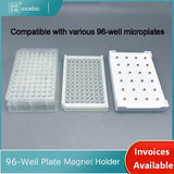96-Well Plate Magnetic Rack, Microplate PCR Magnetic Bead Separation Rack, Laboratory Biological Magnetic Bead Magnetic Rack, Magnetic Plate